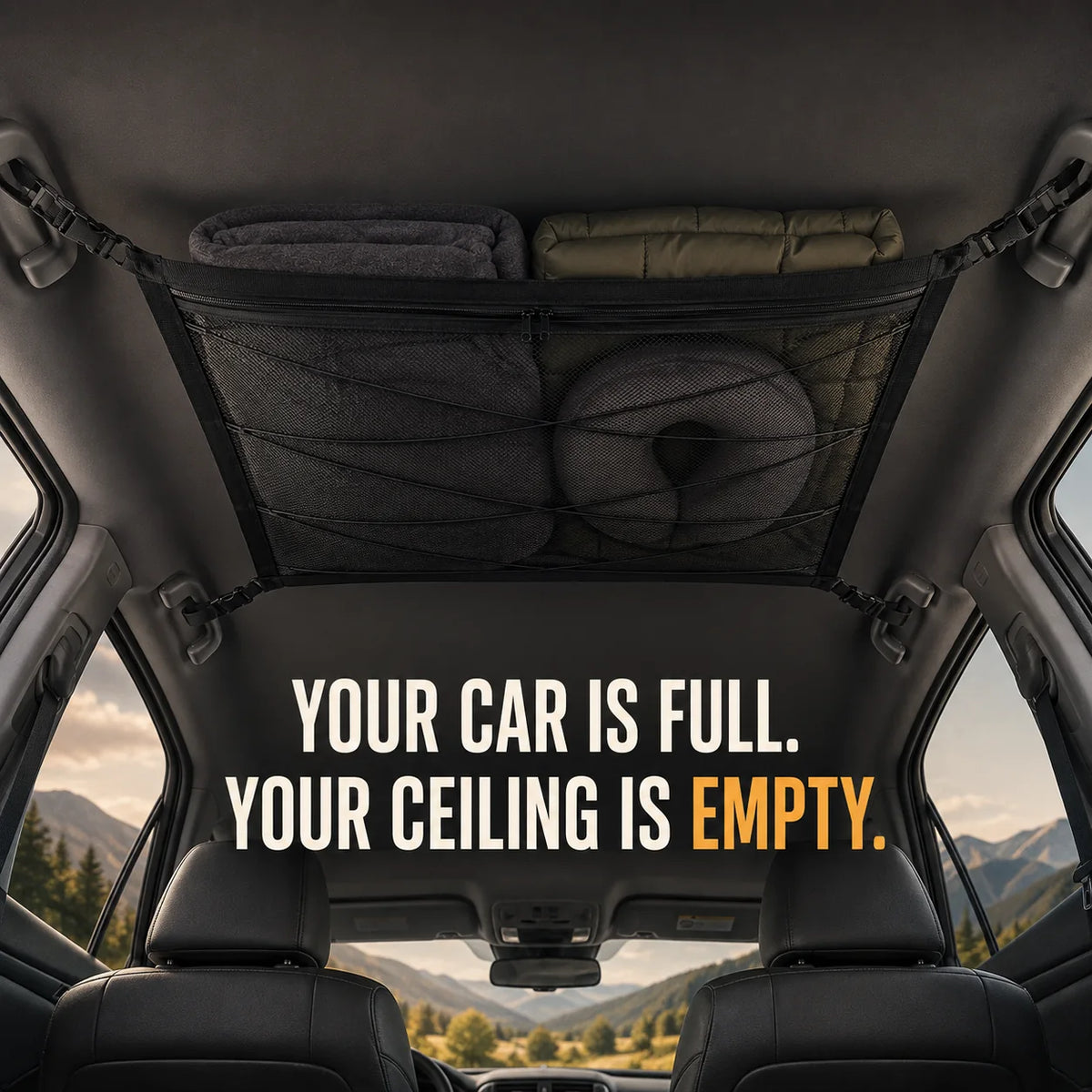 RoofLoft | Car Ceiling Cargo Net