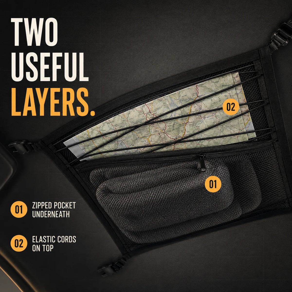 RoofLoft | Car Ceiling Cargo Net